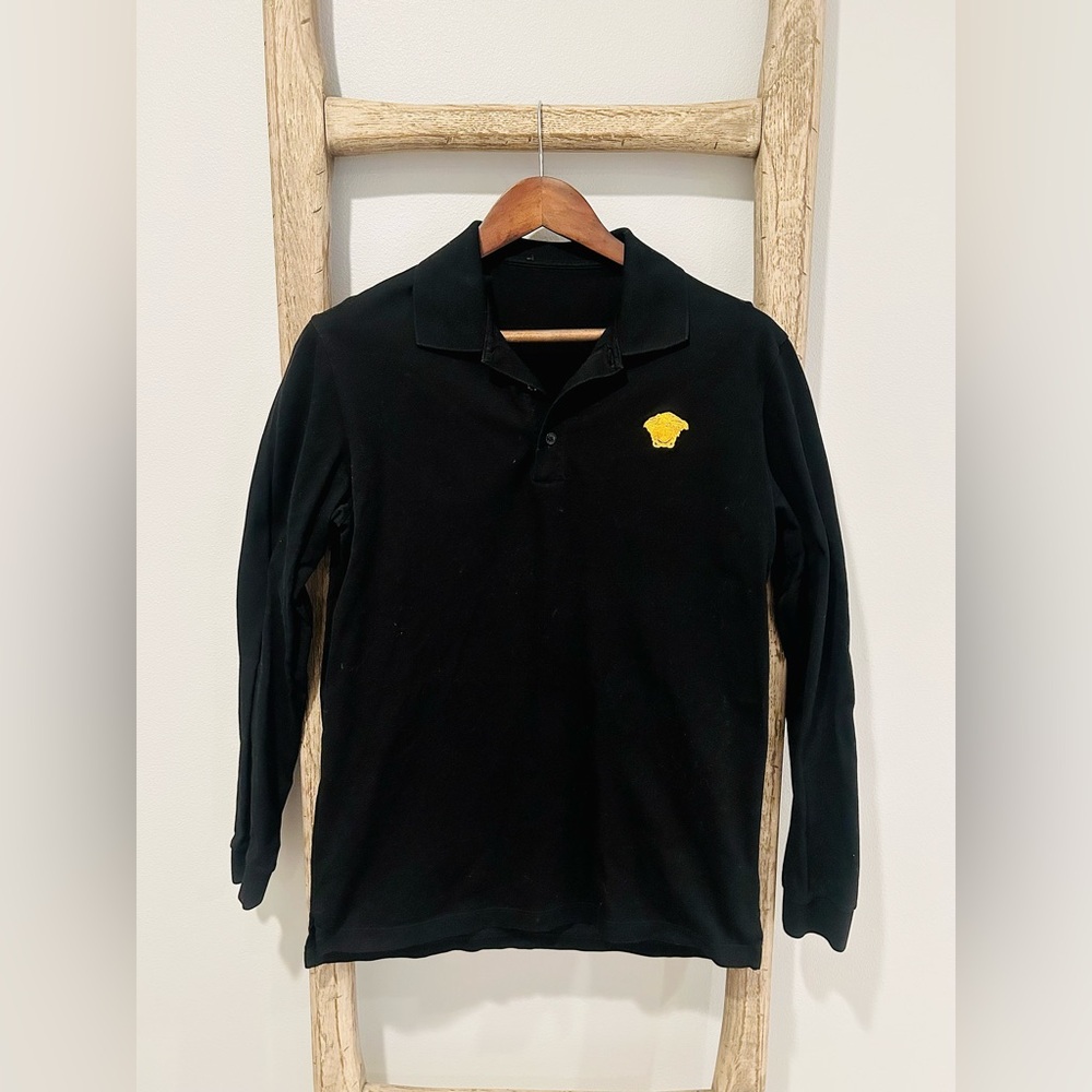 VERSACE Medusa Embroidered Polo Shirt